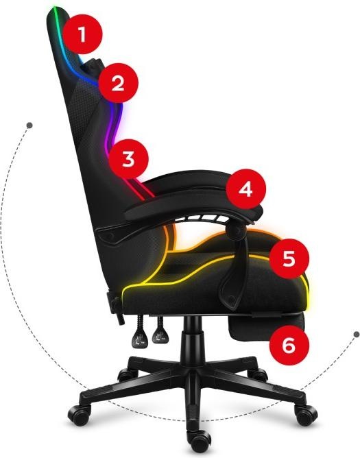 Actual product image Huzaro Force 4.7 RGB MESH