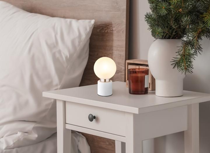 Image du produit Globo Lampe de table Marka blanc mat 1xE14 (E14)