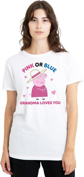 Produktbild Peppa Pig Pink Or Blue Grandma Pig Loves You TShirt (XXL)