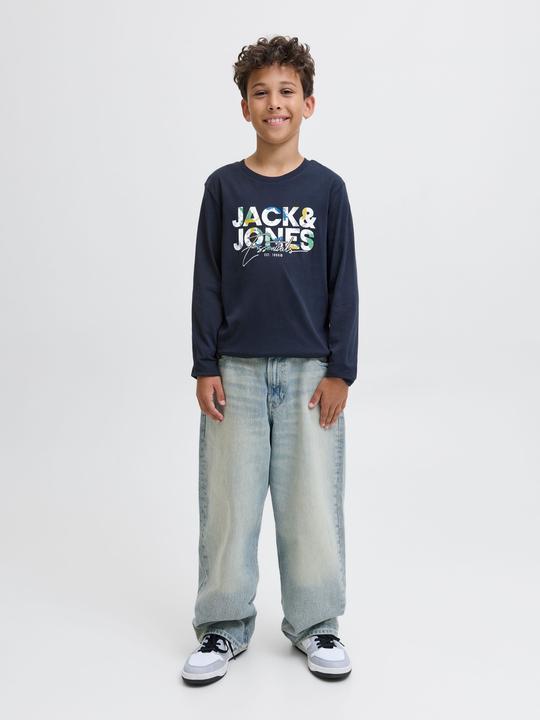 Actual product image Jack & Jones 2er-pack Logo Langarm-T-Shirt Langarm-T-Shirt (176)