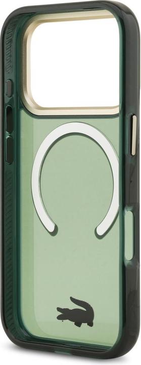 Immagine prodotto Lacoste Shockproof Transparent Frosted Gold Logo MagSafe case for iPhone 17 Pro sinople (Apple iPhone 17 Pro)
