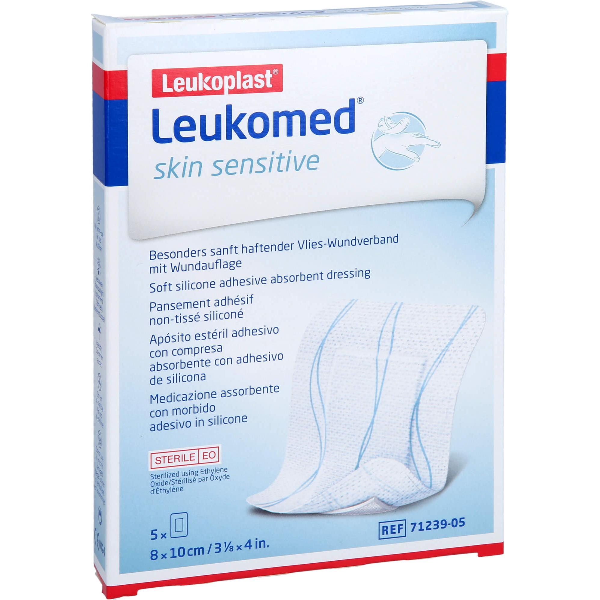 BSN, Pflaster, Leukomed Skin Sen 10x8cm, 5 St PFL (5 x)