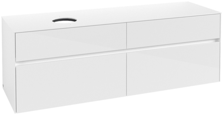 Produktbild Villeroy & Boch V&B Waschtischunterschrank COLLARO 160x54,8x50cm WT li Glossy White (160 x 50 x 55 cm)