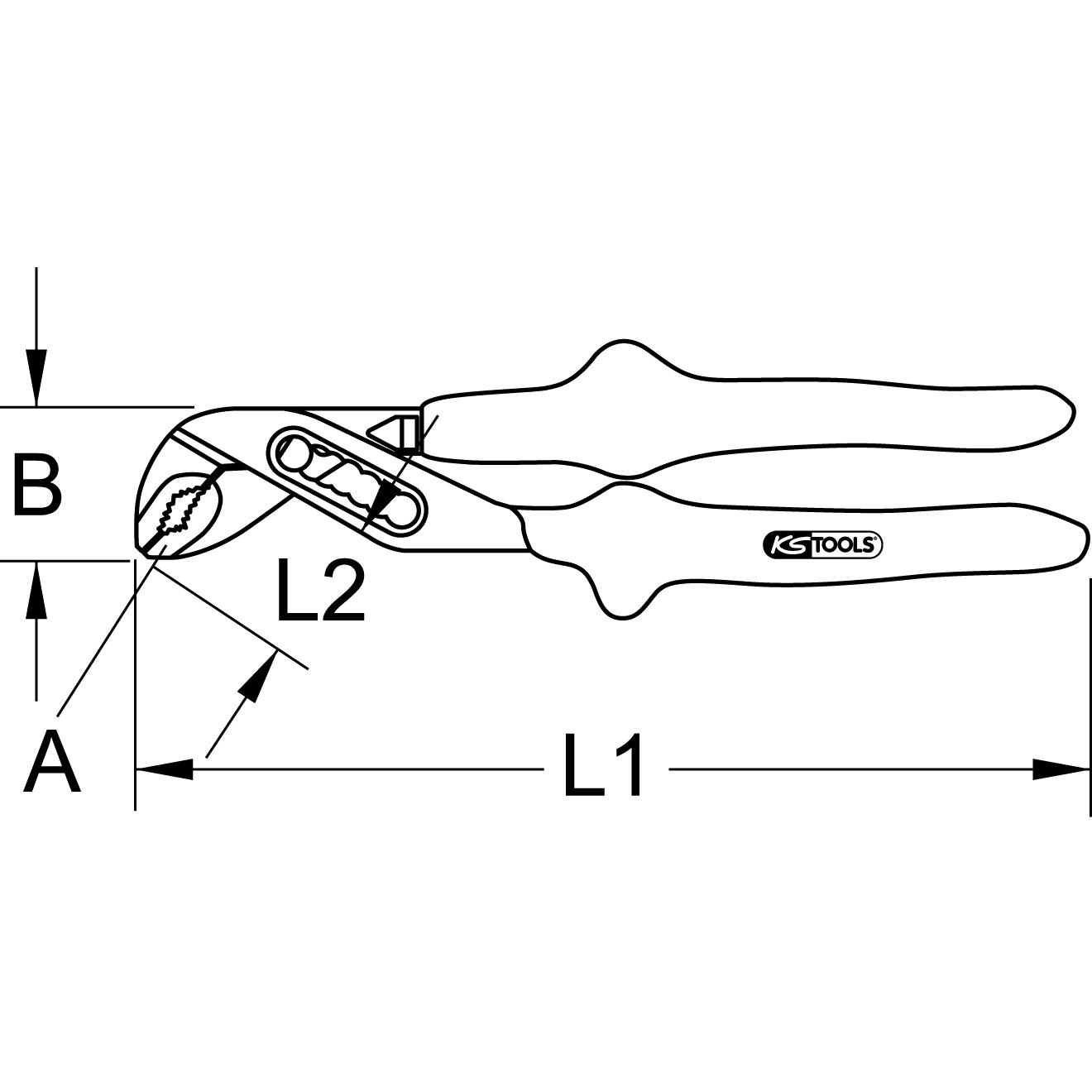 Thumbnail - KS Tools, Zange, 117.1273 (250 mm)