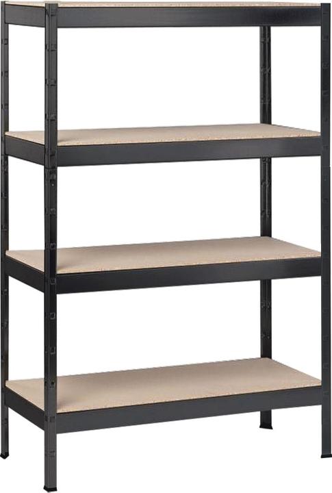 Image du produit Schulte Regalwelt Rayonnage emboîtable pour charges lourdes Schulte noir structuré 1800x1200x400 mm 4 tablettes