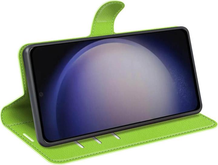 Actual product image Cover-Discount Leather case cover green (Samsung Galaxy S24)