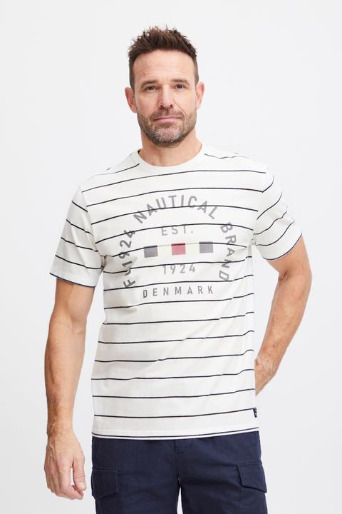 Actual product image FQ1924 FQTom SS stripe tee w logo print 21900644 (3XL)