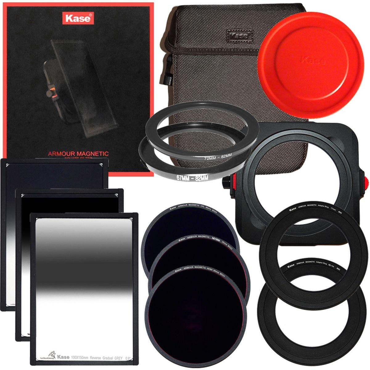 Kase Armour 100 Master Kit (100065232) (Adattatori per filtri), Accessori per filtro fotografico, Nero
