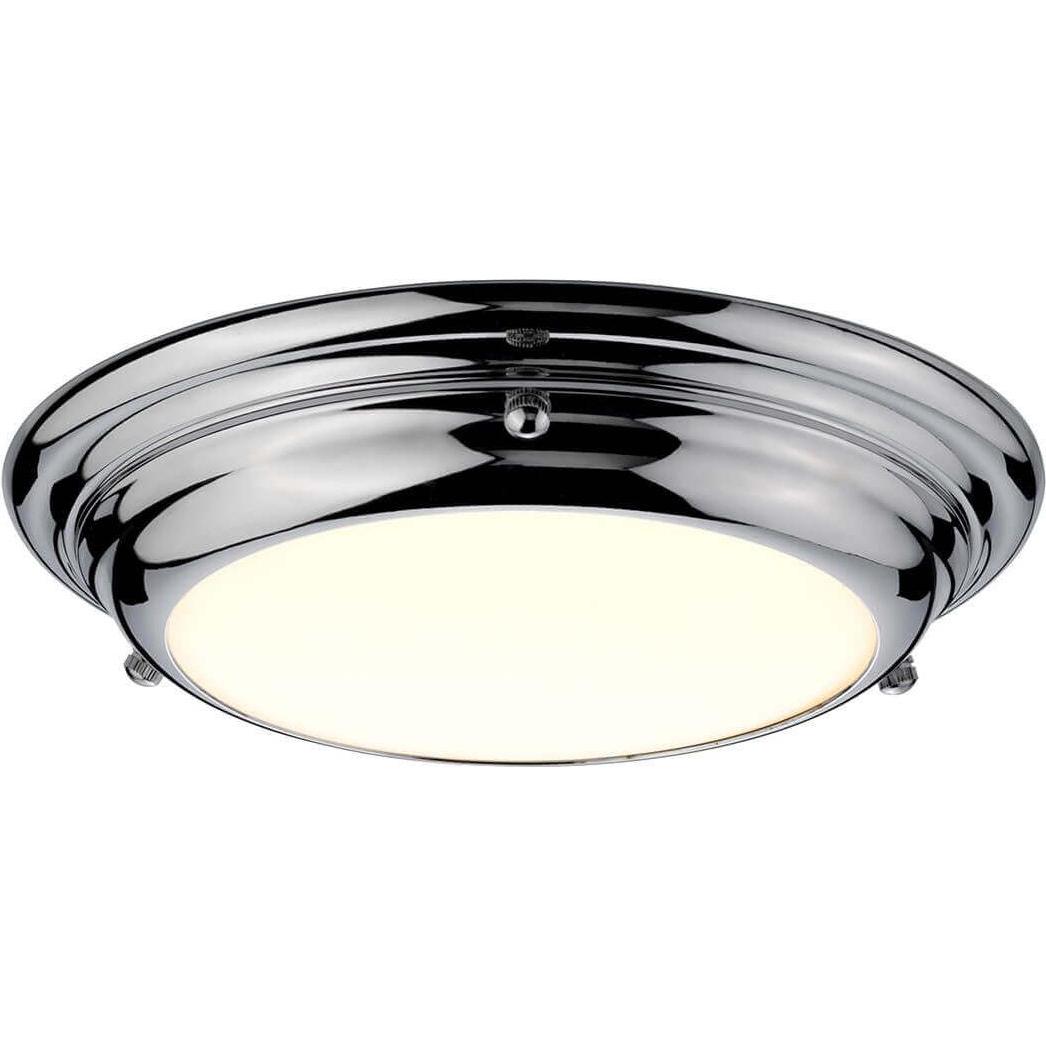 Elstead Lighting, Wandleuchte + Deckenleuchte, Welland LED Deckenleuchte 5cm Poliertes Chrom (1080 lm)