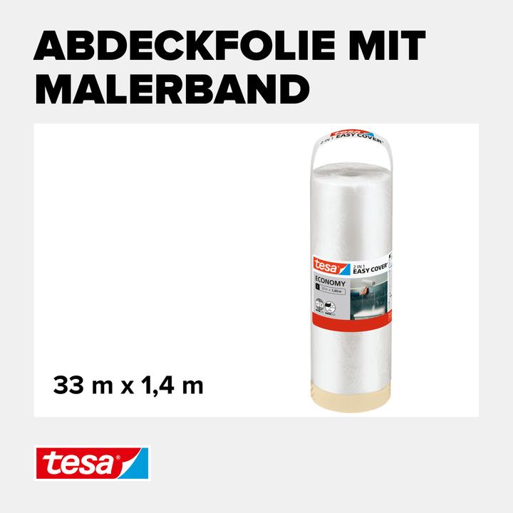 Image du produit tesa EASY COVER Malerfolie ECONOMY Refill Nachfüllrolle (140 mm)