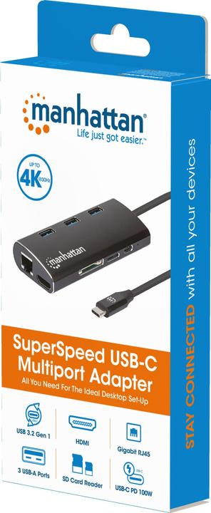 Produktbild Manhattan USB Typ-C zu (USB-C, 6 Ports)