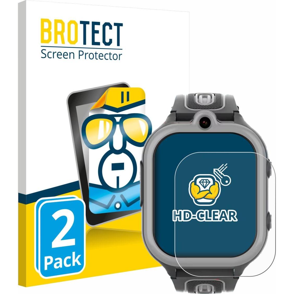 BROTECT Pellicola Trasparente, Pellicola protettiva per smartwatch, Trasparente