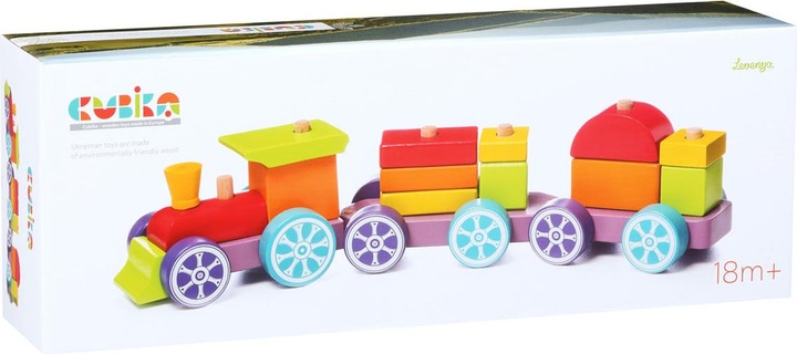 Immagine prodotto Cubika Treno di legno Cabika "Rainbow Express