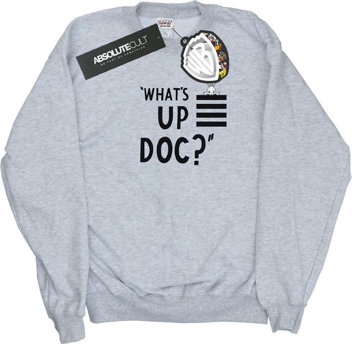 Immagine prodotto Looney Tunes What's Up Doc Felpa Bugs Bunny Strisce Adulto Unisex (XL)