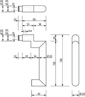 Productafbeelding Nickal 79 (Deurplaat set)