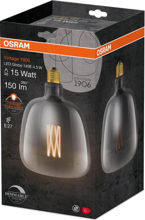 Immagine prodotto Osram Vintage 1906 Led Big Special Shapes (E27, 4.50 W, 150 lm, 1 x, G)