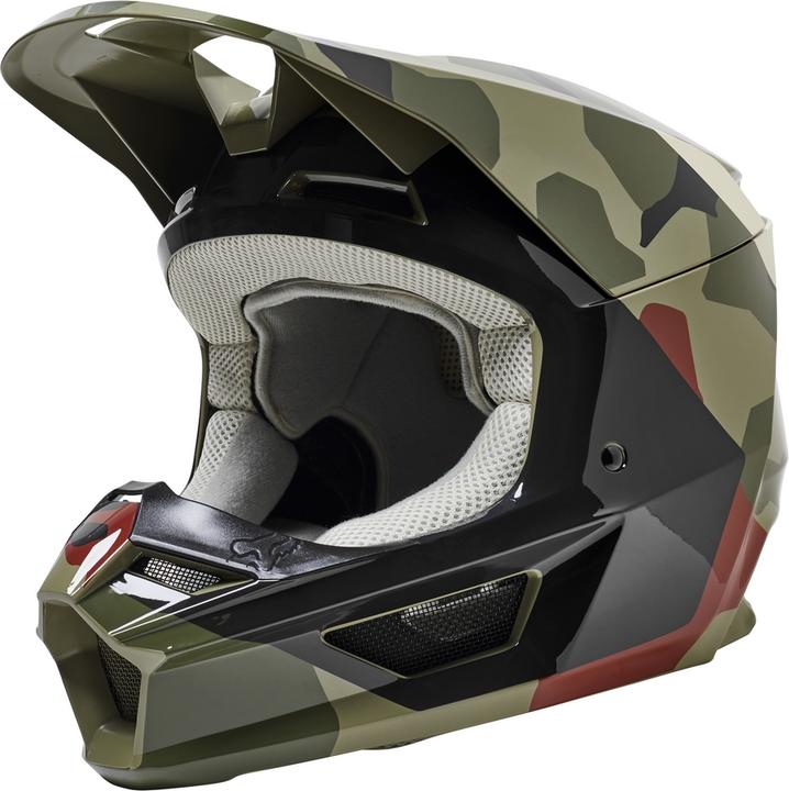 Produktbild Fox Helmet 22 Yth V1 Bnkr, Ece Grn Camo (49 - 50 cm)