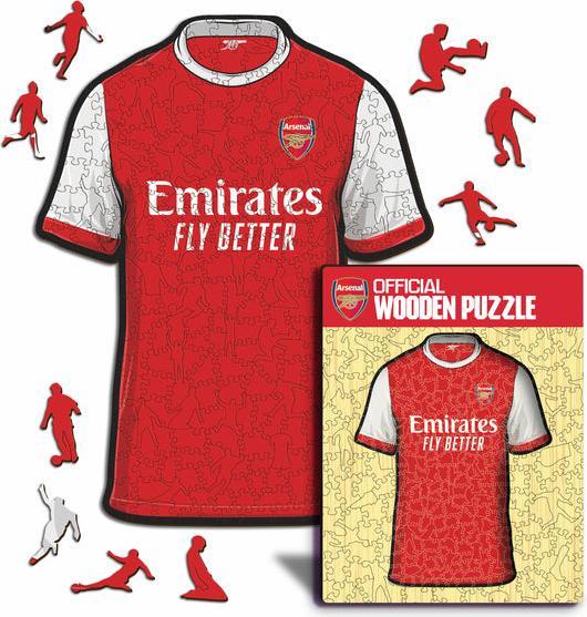 Actual product image Iconic Arsenal FC - Jersey - Wooden Puzzle Size S (150 pieces) (150 pieces)