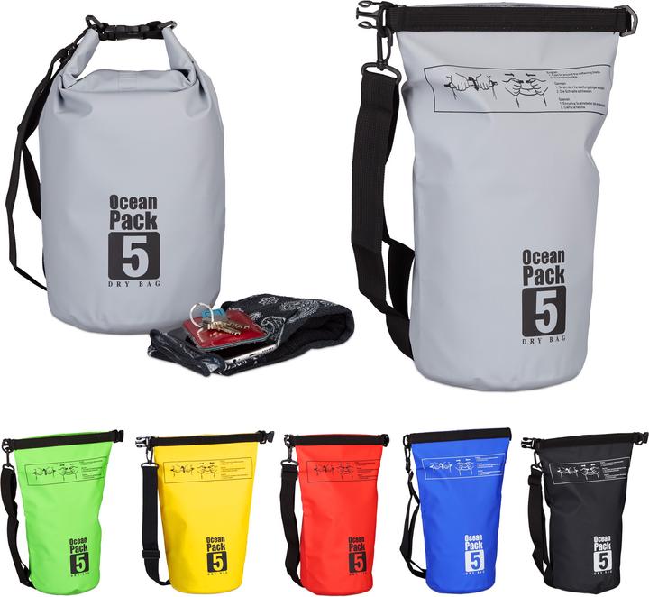Image du produit Relaxdays Sac étanche Ocean Pack 5 litres (5 l)