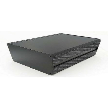 Rs Pro Aluminium Kühlkörpergehäuse Schwarz Aussenmass 400 x 200 x 130mm IP40 (Gehäuse), Elektronikzubehör + Gehäuse, Sch...