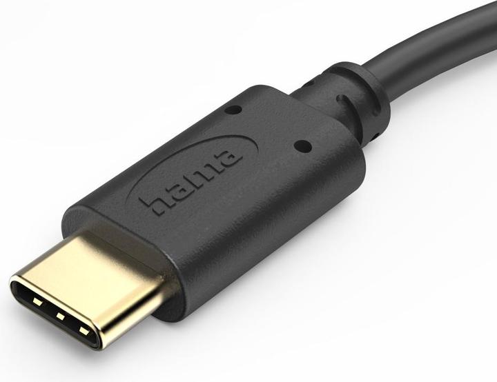 Actual product image Hama Charging cable, USB-C - USB-C, 0.5 m, black (0.50 m, USB 2.0, 60 W)