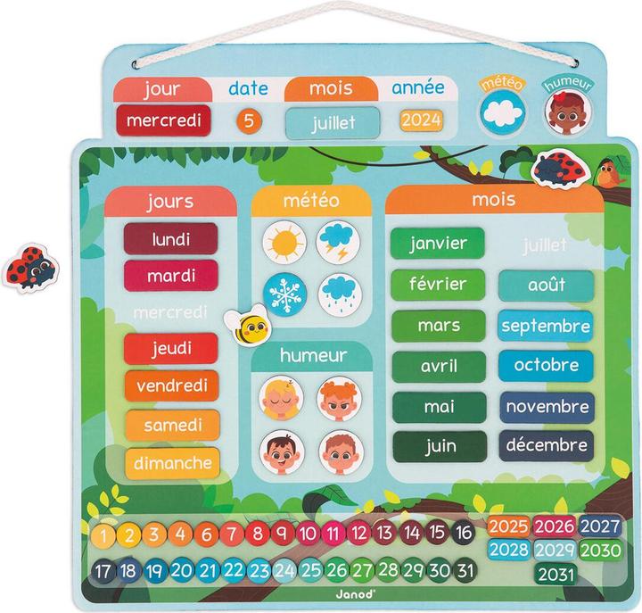 Immagine prodotto Janod Calendario magnetico (Francese, 3 - 6 anni)