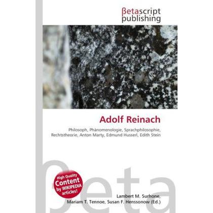 Adolf Reinach, Sachbücher