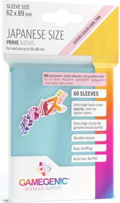 Gamegenic GGS10127ML - PRIME Hüllen in japanischer Grösse, transparent (60 Hüllen)