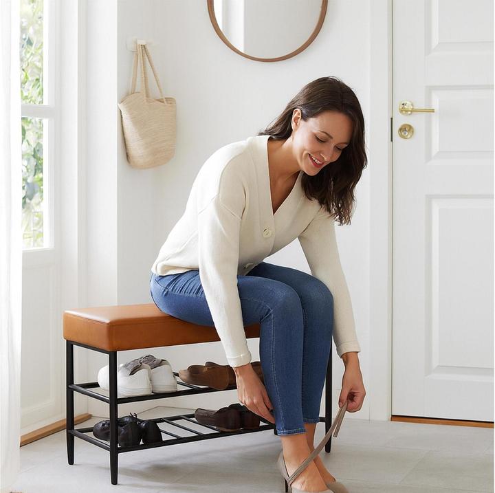 Image du produit Relaxdays Banc à chaussures (80 x 30 x 50 cm)