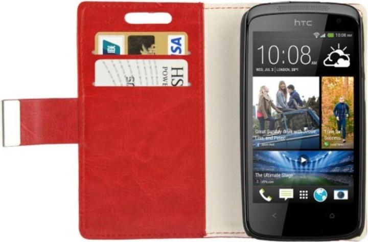 Produktbild König Design Handyhülle Tasche für HTC Desire 500 rot (HTC Desire 500)