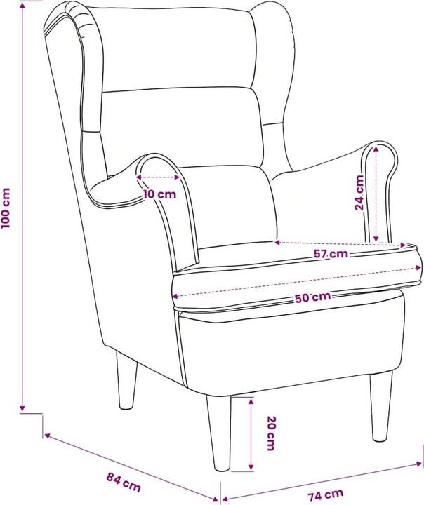 Actual product image vidaXL Sessel