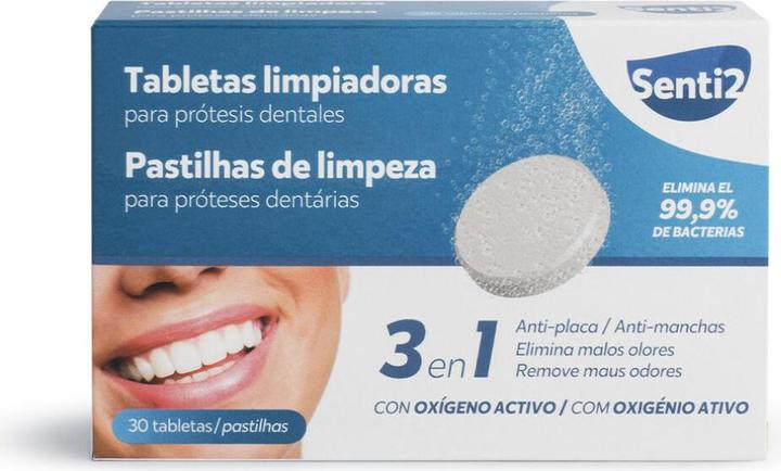 Produktbild Senti2 Cleaning Tablets For Dental Prostheses, 30 Pieces