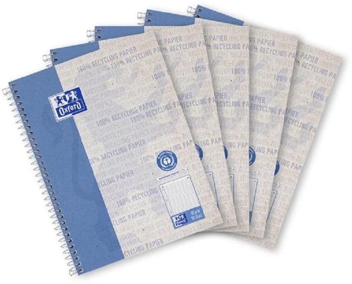 Actual product image Oxford RECYCLING - college notebook lined (A5+, Lined, Soft cover)