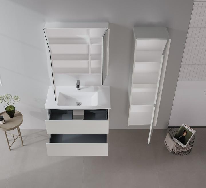 Produktbild Homitis Arno 85 Bathroom Cabinet With Sink & Mirror Set (2 Pieces)