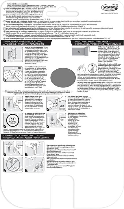 Nährwerte und Zutaten Command Bad- und Duschabzieher