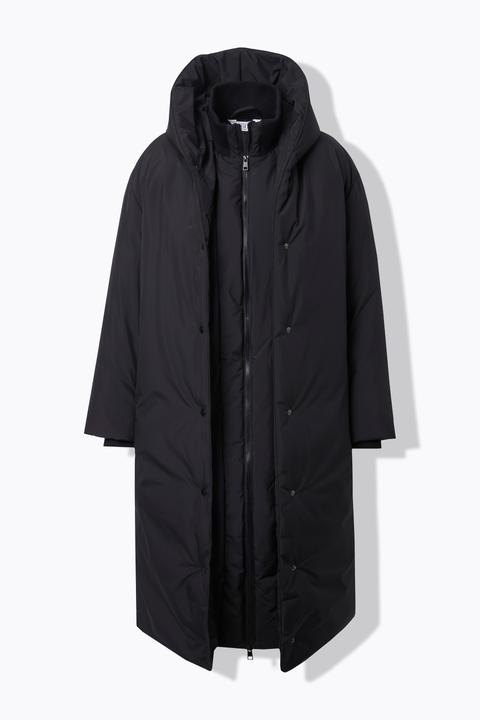 Produktbild Studio Untold Steppmantel, oversized, Kapuze, 2-Wege-Zipper