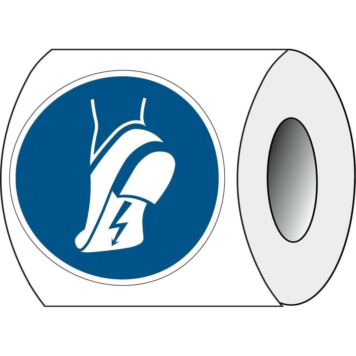 Brady, Etiketten, ISO 7010 PIC M032 B-7541 ISO Sicherheitskennzeichnung - ESD-Schuhe tragen Laminierter Pol