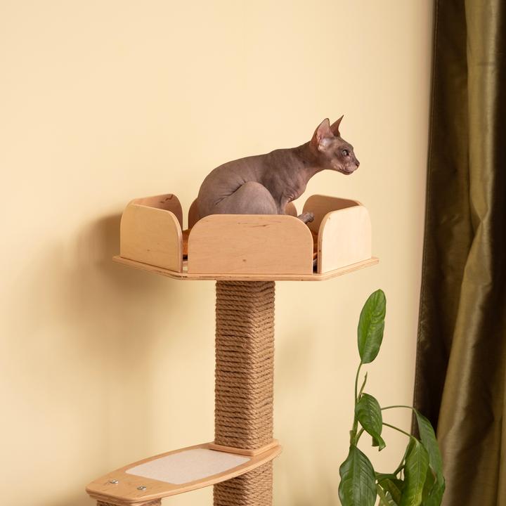 Produktbild Wowhelperco Bodenkratzbaum mit Haus