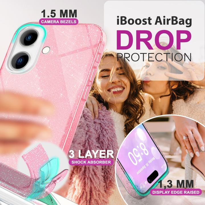 Image du produit Nalia Étui hybride pailleté (Apple iPhone 16 Plus)