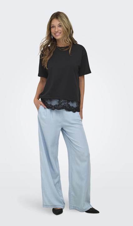 Produktbild Only Onlvivvi S/S Lace Bottom Top Jrs (S)