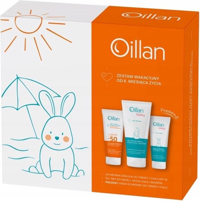 Actual product image Oceanic Oillan Holiday Set For Baby - Spf 50 Emulsion 100ml, 3-In-1 Gel 200ml, Protective Cream 75ml