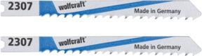 Produktbild wolfcraft 2 Stichsägeblätter HSS L=70mm U-Schaft