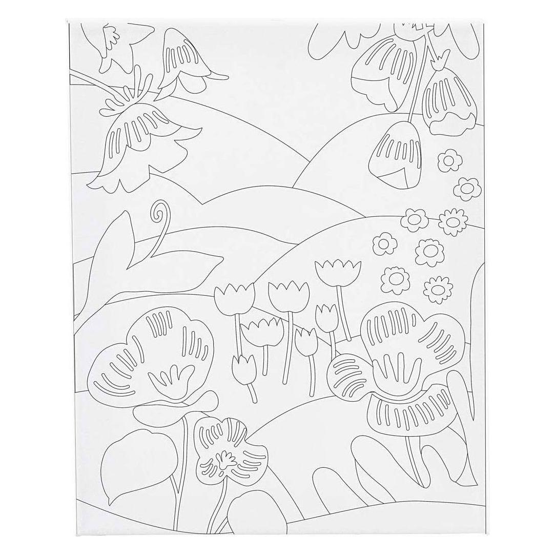 Creativ Company, Foto's, Leinwandbild Mit Blumenlandschaftsdruck – 24 X 30 Cm (24 X 30 Cm)