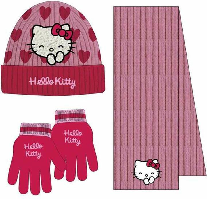 Actual product image Cerdá Hello Kitty winter set snood hat gloves