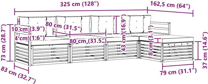Produktbild vidaXL Outdoor-Sofa