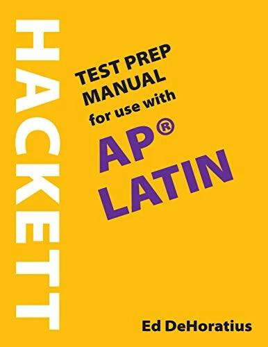 Produktbild A Hackett Test Prep Manual for Use with AP(R) Latin (Englisch, Ed DeHoratius, 2020)