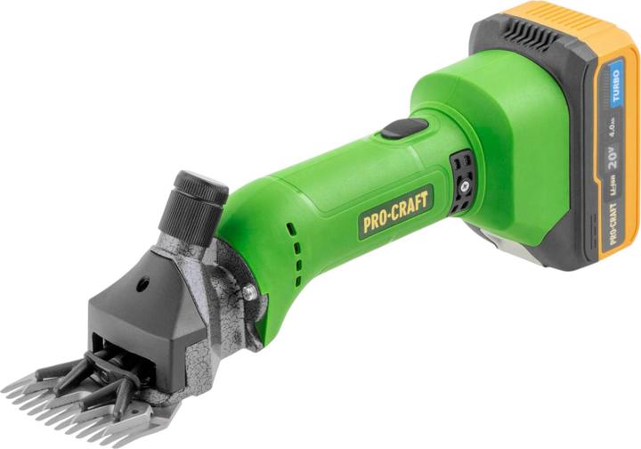 Immagine prodotto Procraft Tosatrice per pecore a batteria SC20 20 V 76 mm + 1 batteria 4,0 Ah + caricabatteria +
