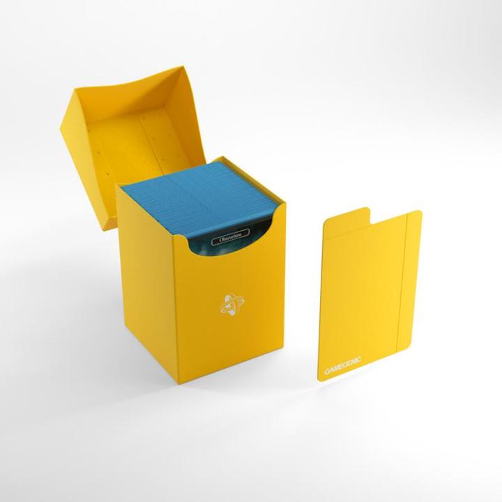 Actual product image Gamegenic GGS25039ML - Deck Holder 100+ Yellow Card Box