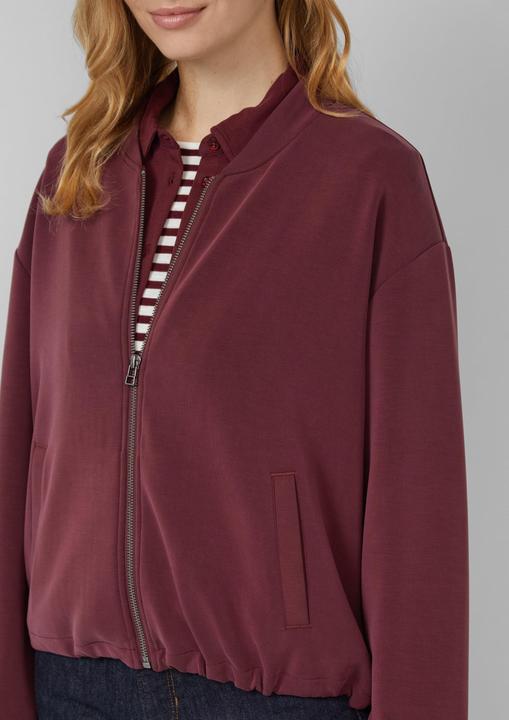 Produktbild s.Oliver Sweatshirt Jacke Oversized Scuba-Jacke mit verstellbarem Saum (44)