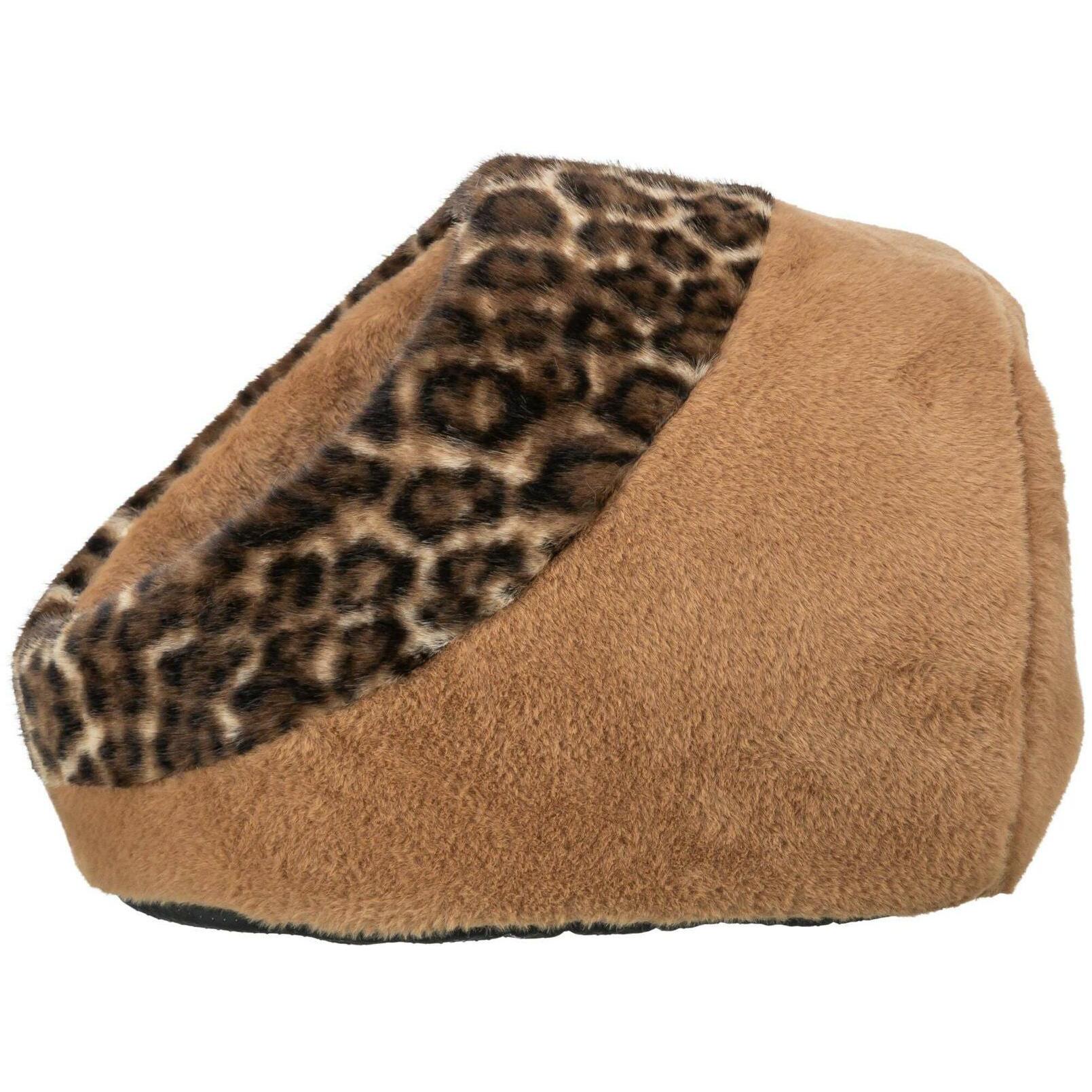 Grotte pour chat Trixie Leo Marron Marron Clair Polyester Tissu Peluche 35 x 26 x 41 cm
